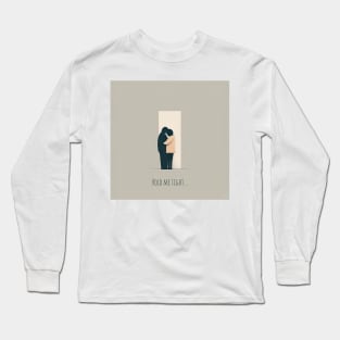 [AI Art] Hold me tight, Minimal Art Style Long Sleeve T-Shirt